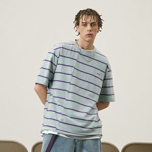 Vintage MULT SS Striped Logo Tee